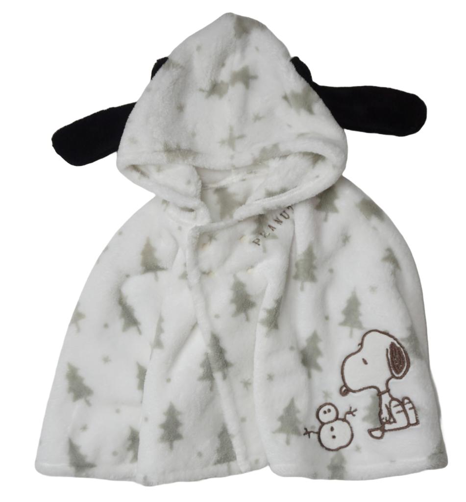 Snoopy Newborn Fluffy Fleece Poncho Outer Cape Baby 215159109 [Takihyo]