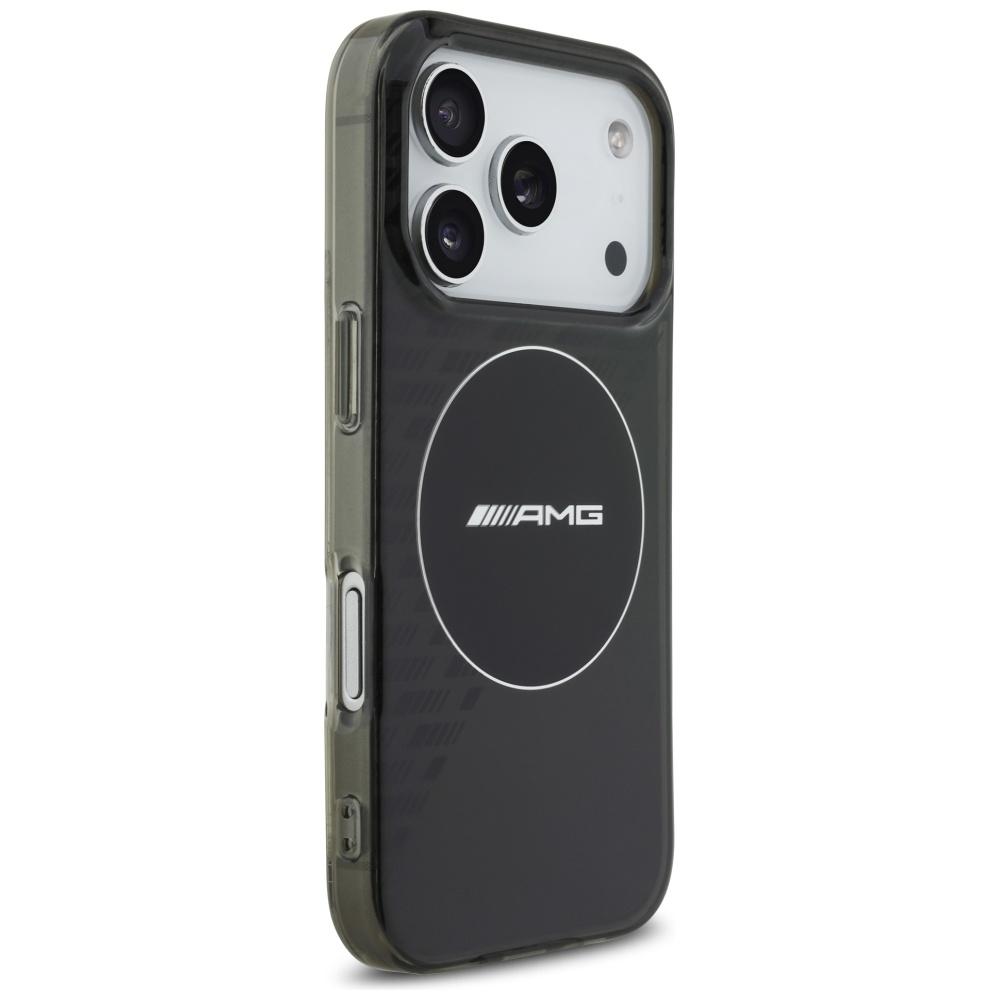 AMG Double Layer Transparent Smocked MagSafe Case for iPhone 17 Pro Black