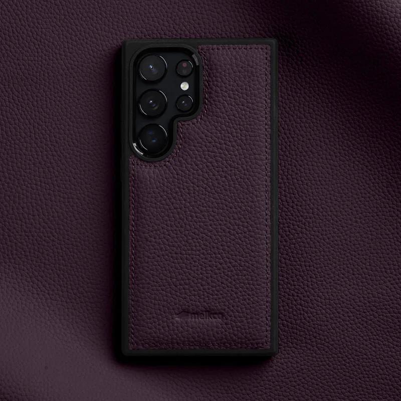 Melkco 100% Натуральная Кожа Чехол для Samsung Galaxy S23 S24 S25 Ultra Plus Премиум Роскошная Обложка Коровья Кожа Бизнес Чехлы для Телефона
