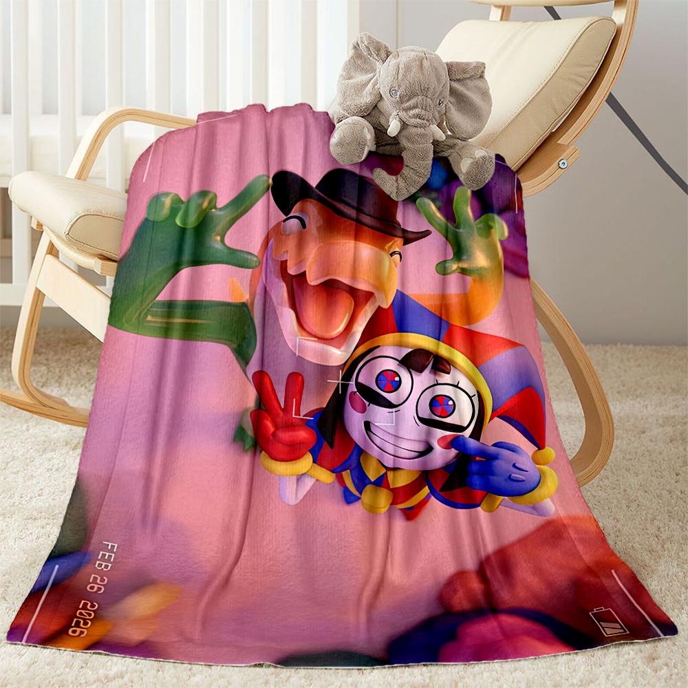 Digital Circus Blanket Soft & Cozy Great for Couch Bedding Office Chair for All Occasions Warmthful Decor Birthday Christmas Gift Blanket