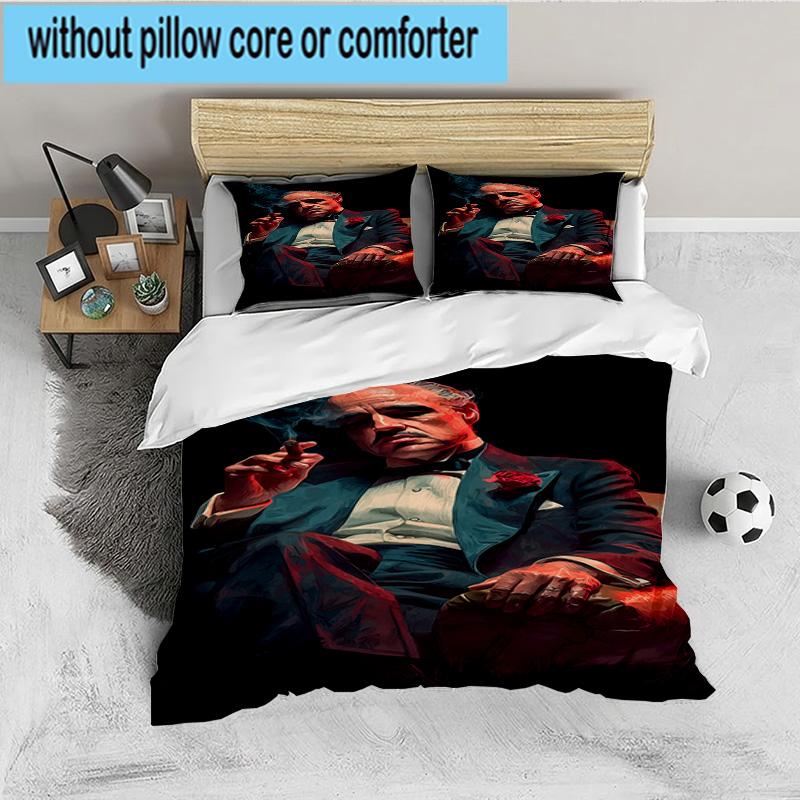 Godfather's Legacy 3PCS Bedding set,Ideal for 1pc Duvet Cover And 2pcs Pillowcases Perfect for Fan gift,Ideal for Bedroom, Dormitory