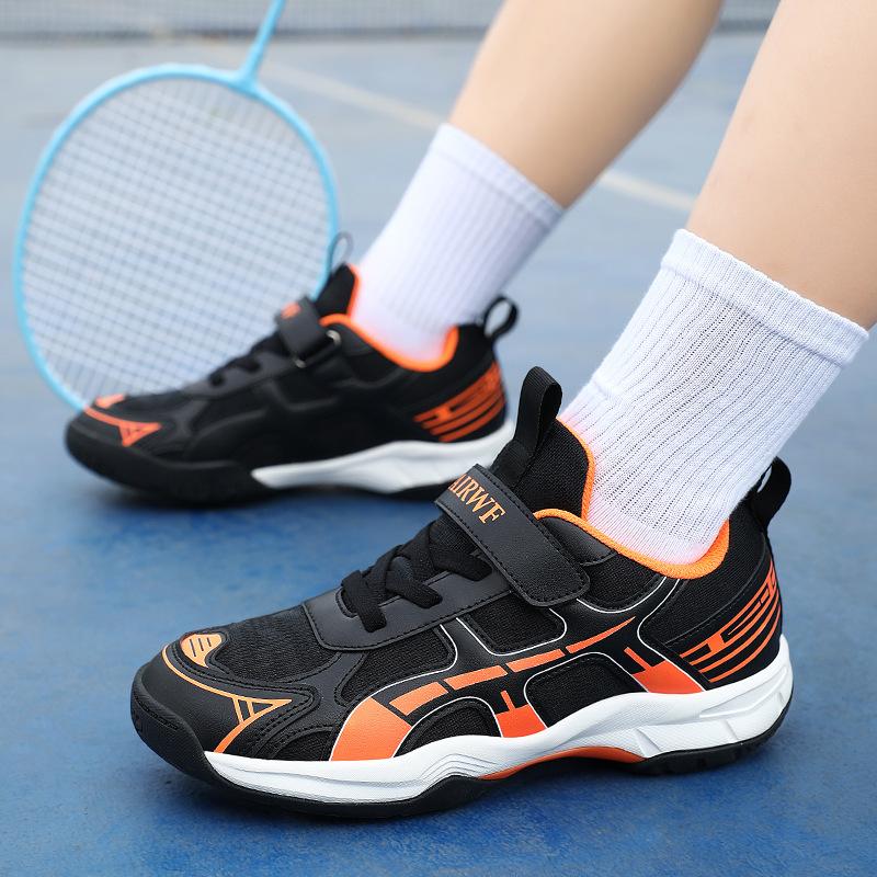 Children's badminton shoes Boys and girls table tennis training shoes Student mesh breathable shock absorber sports shoes