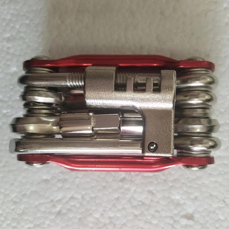 Набор инструментов для ремонта велосипеда 11 в 1, набор инструментов для ремонта, гаечный ключ, отвертка, цепь, углеродистая сталь, многофункциональный инструмент для велосипеда