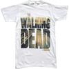 Мужская футболка с логотипом The Walking Dead, приталенная, белая, размер M