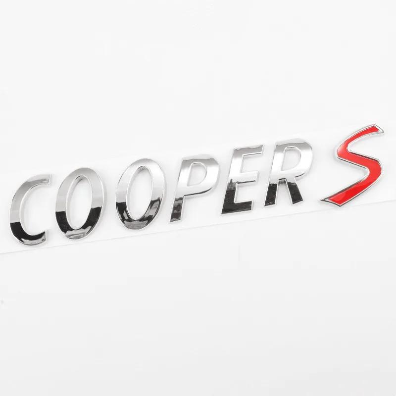 3D Эмблема багажника MINI Cooper S из АБС-пластика Значок Наклейки с логотипом багажника Для Mini Coopers R50 R52 R53 R56 R57 R58 R60 F55 F56