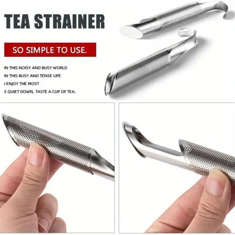 1/2 шт. Чайный диффузор из нержавеющей стали, заварник для чайных листьев, многоразовые чайные пакетики, сетчатый заварник для трав, сетчатый шар с ручкой-крючком для подвешивания