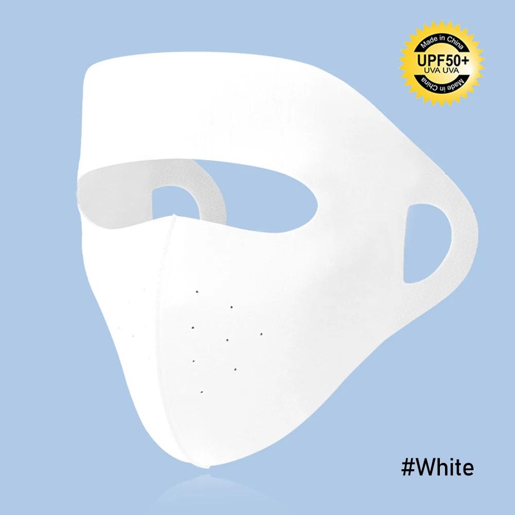 Summer Ice Full Face Silk Sunscreen Mask Forehead Thin Section Breathable Mask Anti Ultraviolet scarf Sun Protection bandana