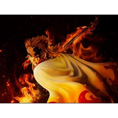FREEing Demon Slayer: Kimetsu no Yaiba Rengoku Kyojuro 1/4 Scale Plastic Painted Finished Figure
