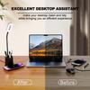 3-in-1 Pen Holder Desk Lamp with 15W Wireless Fast Charging, QC2.0 Protocol, TYPE-C Power, 360° Flexible Pole & 3-Color Stepless Dimming
