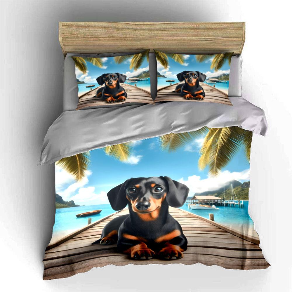 "Paradise Paws Escape Dreams" Bedding sets Duvet covers Pillowcases(1* Duvet Cover 2* Pillowcases without duvet insert)