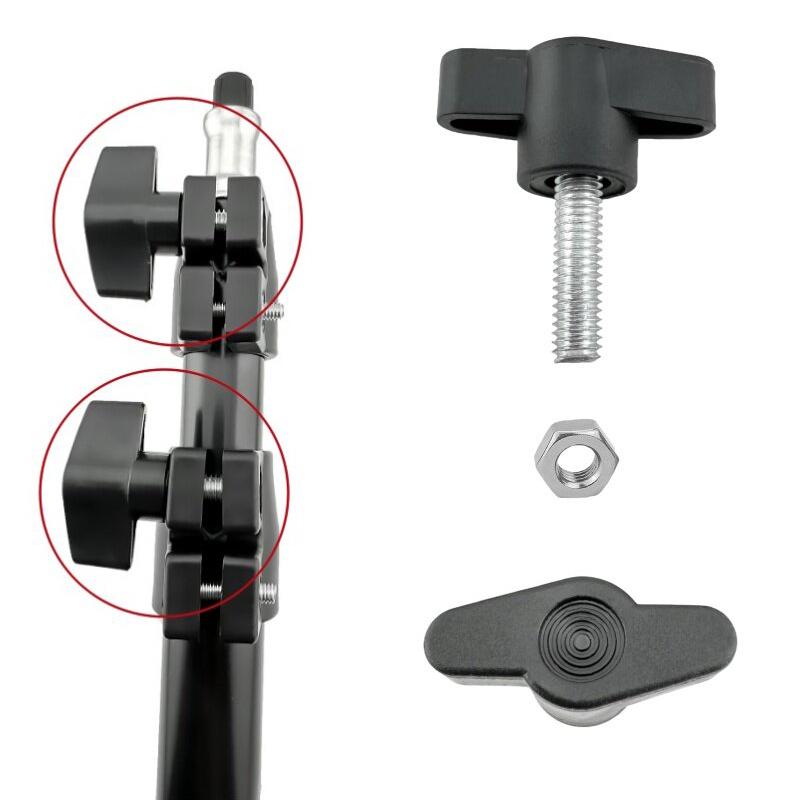 1/4"-20 Thumb Screw for Phone Live Stream Stand Speaker Piano Stand Tripod Tighten Adjustable T-Handle Stainless Steel Bolt Nut