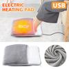 Winter USB Charging Electric Foot Heating Pad Soft Plush Washable Household Foot Warmer Office Heater Foot Warming Mat Xmas Gift