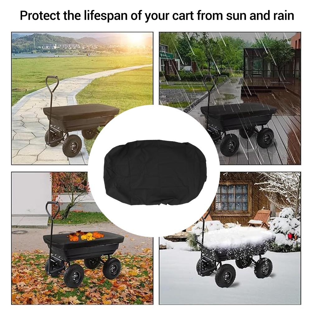 Windproof Folding Wagon Cover Waterproof Outdoor Wagon Cart Cover Garden Utility Cart