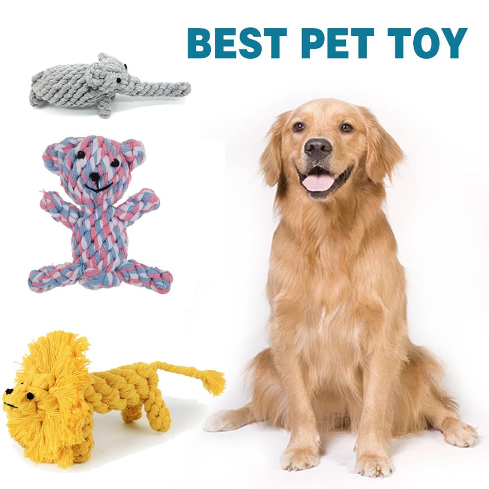 Animal Teeth Cleaning Cotton Rope Interactive Puppy Cotton Rope Toy Chew Toy Dog Toy Pet Supplies