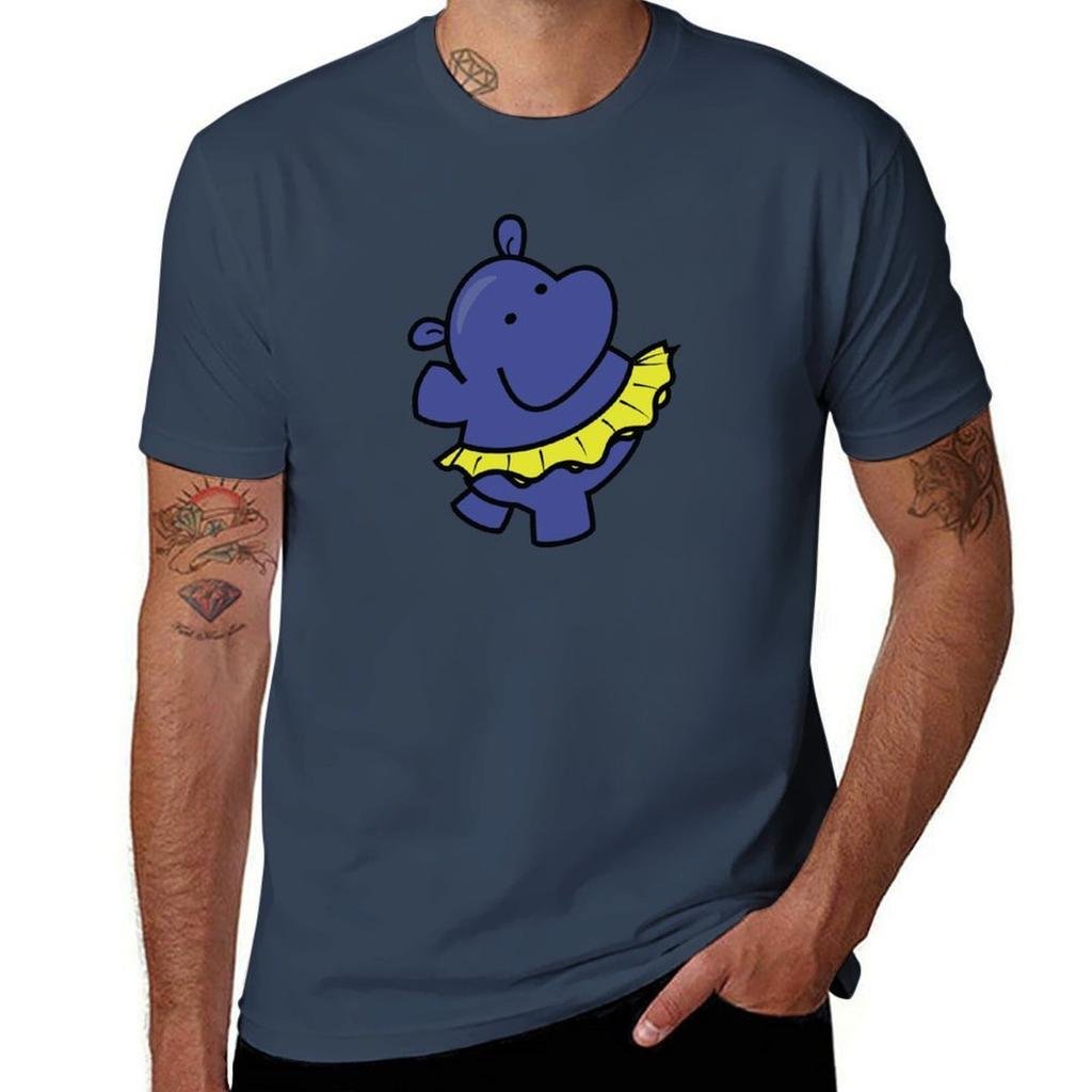 Baby Hippo Dancing Kawaii Tshirt Halloween Theme Tshirt