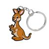 1PCS Animal Keychains Cute Black Cat Dach Dog Funny Style Duck Keyring Keychain for Bag Car key Accessories Kids Favor Key Decor