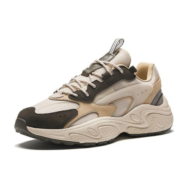 Anta Модные минималистичные амортизирующие износостойкие низкие повседневные туфли мужские кроссовки коричневые черные 112428853-6