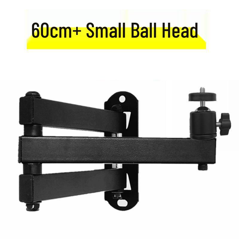 Foldable Wall Mount Projector Bracket with Universal Ball Head for Bedside Use
