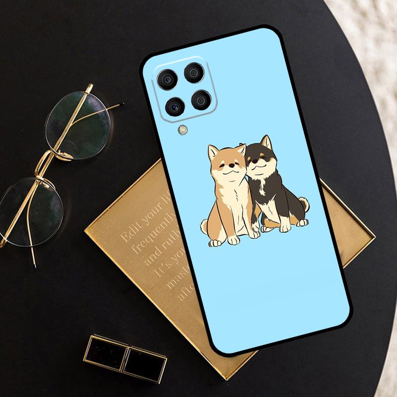 Shiba Inu Cute Cartoon Art For Samsung Galaxy M06 M16 M12 M13 M14 M15 M35 M55 M34 M54 M33 M53 M21 M31 M11 M32 M52 Case