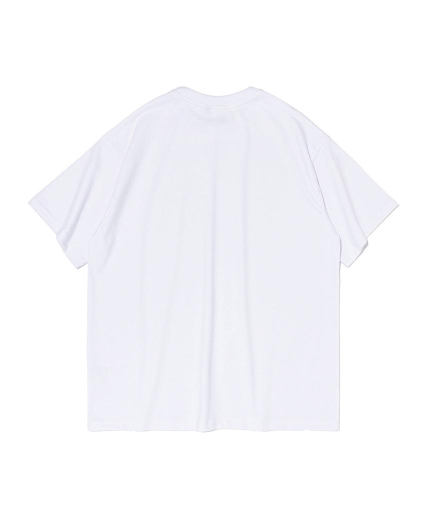 ROIDESROIS Ribbon Print Oversized Short Sleeve T-Shirt (White)