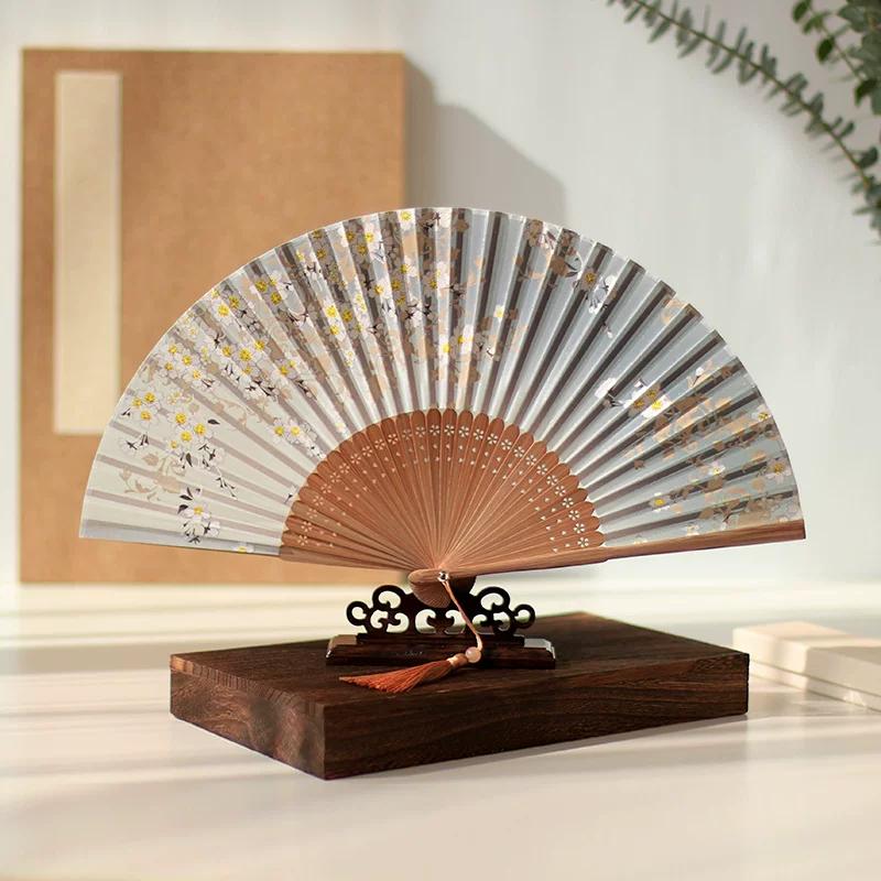 Chinese Style Han Costume 6-Inch Small Fan Folding Fan Fairy Chinese Ancient Style Women's High-Looking Summer New Chinese Style Folding Fan