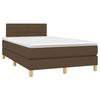 Maison Exclusive - Sommier à lattes de lit avec matelas Marron foncé 120x200 cm