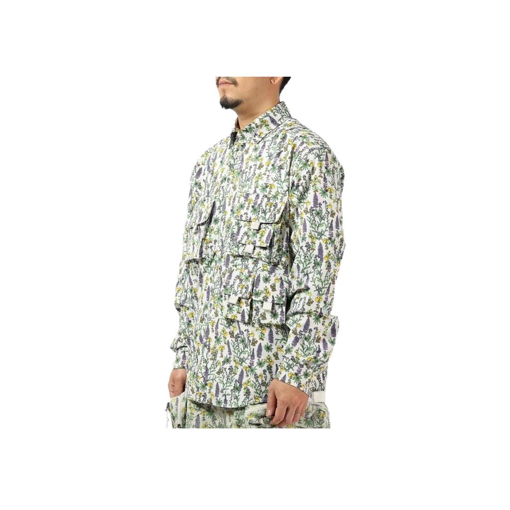 Nike Рубашка мужская с длинным рукавом и цветочным принтом ACG, белая DN3941-072