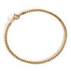 K18 18K Gold Kihei Bracelet 2 Sides Single Width Selectable Size Engraved Gold Chain Size 19cm 2.3mm