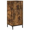 Bathroom Cabinet with Door Smoked Oak 39.5 x 36 x 88 cm