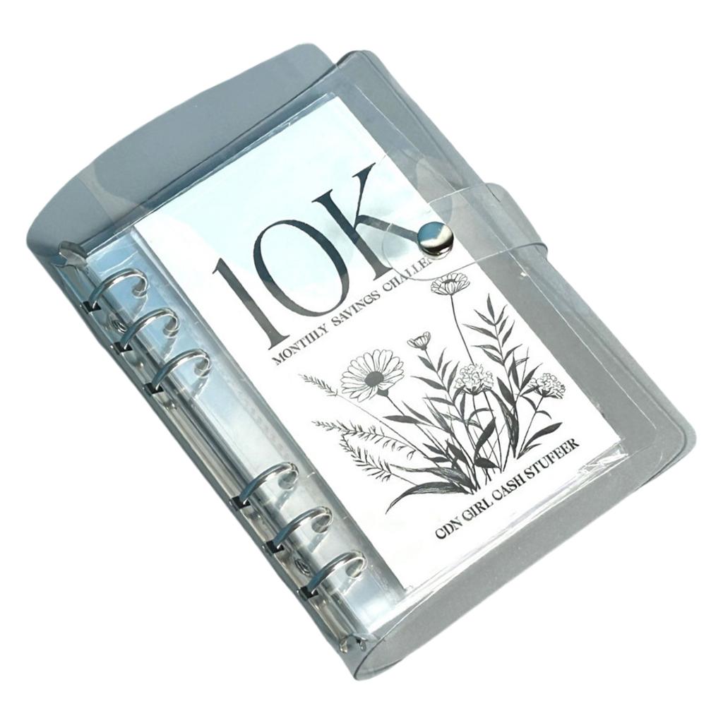 Папка-конверт с прозрачной обложкой, ежемесячная книга по экономии денег для легкого и веселого достижения цели экономии денег 2,5/5/10 тыс.