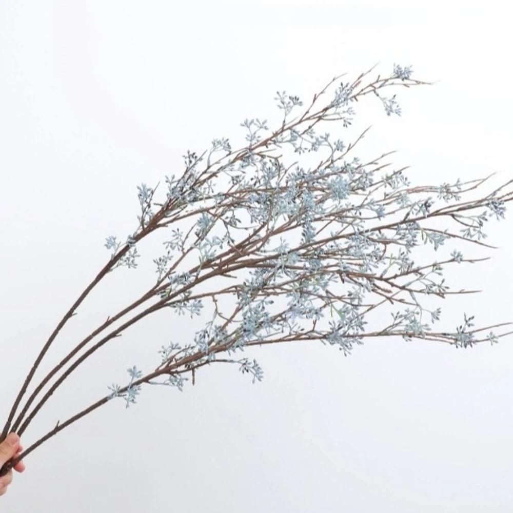 Handmade Artificial Eucalyptus Berries Green Plants Plastic Eucalyptus Nut Branch Floral Arrangement Real Touch Fake Plants