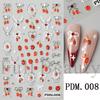 Nail Art Sticker Relief Three-Dimensional Crystal Diamond Jelly Cherry Strawberry Love Bow Point Diamond Adhesive Sticker