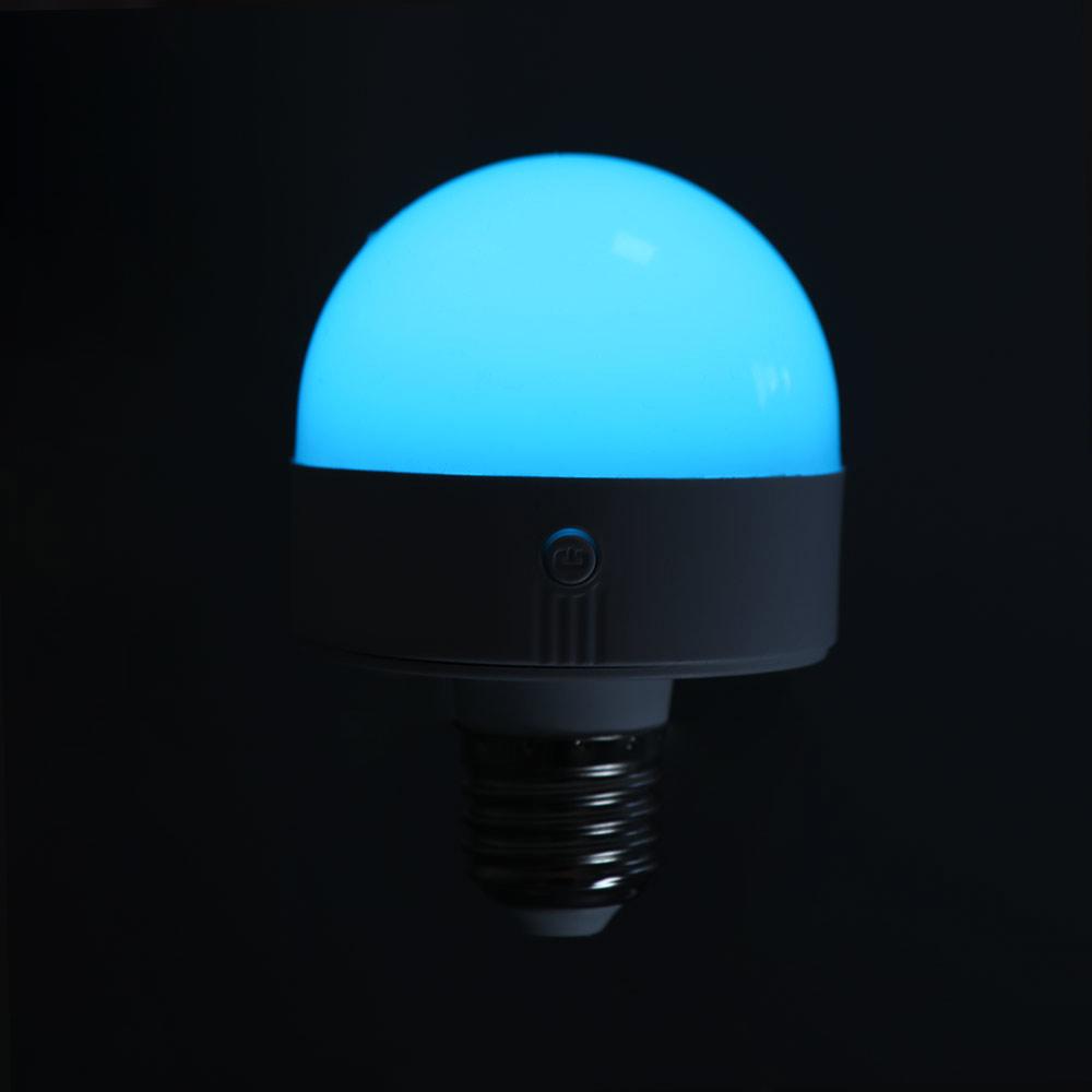 USB Rechargeable Emergency Bulb 5W Stage Lamp Bulb Atmosphere Light RGB Light Bulb Camping