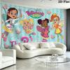 Butterbean's Café Wall Tapestry Aesthetic Wall Hanging Printed Fabric Blanket Decorative Tapestries for Bedroom Living Room Home Decor