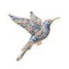 Classic Chinese Ceramic Lapel Pin Chinese-style Jingdezhen Style Jewelry  Football Match