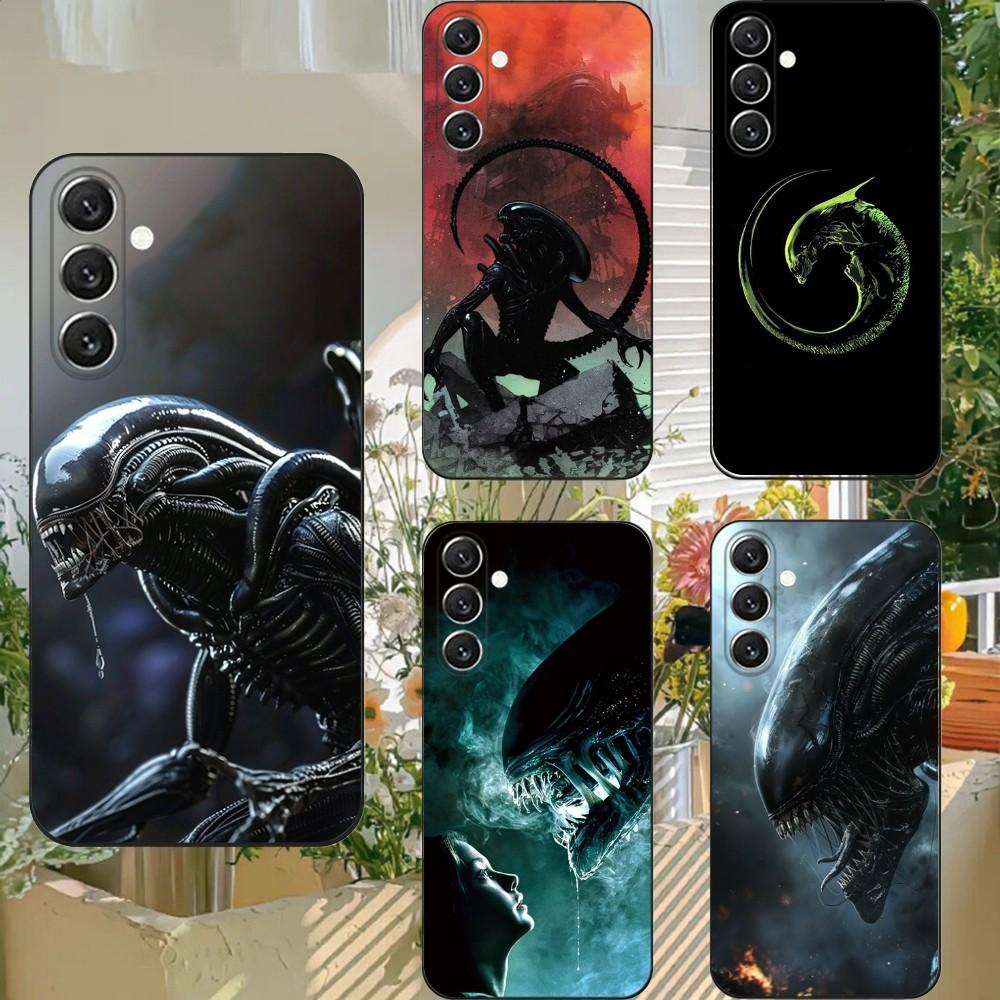 Чехол для телефона Movie A-Alien Xenomorph для Samsung S25, S24, S21, S22, S23, S30, Ultra, S20, Plus, Fe, Lite, Note, 10, 9, 5G Черный