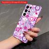 2DFlat Samsung phone case Pastel Cats and Flowers Pattern Phone Case Applicable to Galaxy S22 S23 S24 S25ULTRA S26 A12 A13 A14 A15 A16