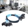 8-портовый кабель SATA3 на SATA3 с 7 контактами, интерфейсы SATAIII 6 Гбит/с для внутренних жестких дисков и RAID-контроллеров