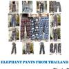 Elephant Long Pants Sexy Adjustable Elastic High Waistband Strap Loose Leg Women Print Thailand Casual Streetwear Beach Bohemian Retro Vintage