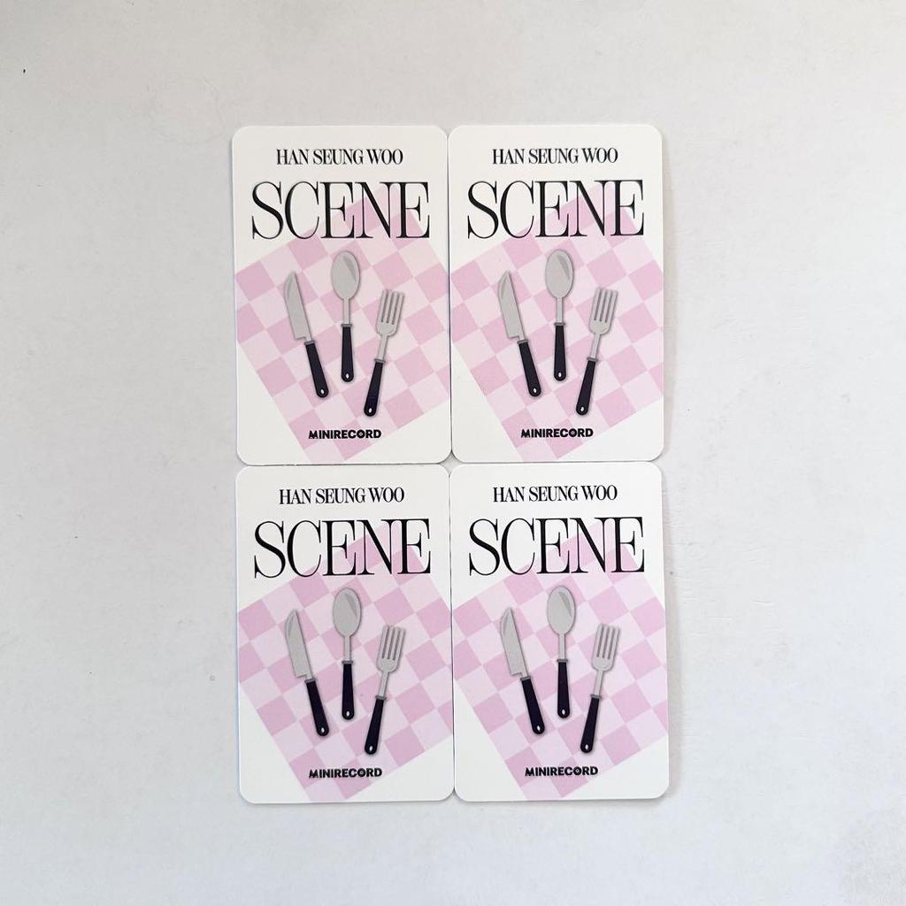 [ИСПОЛЬЗОВАННЫЙ] МИНИ-ЗАПИСЬ СЦЕНЫ С Хан Сын У Набор коллекционных карточек для личной автограф-сессии с фанатами
