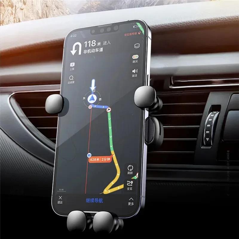 Gravity Car Phone Holder Air Vent Outlet Clip Universal Phone Mount For Car Support Telephone Mobile Phone Holder In Car New