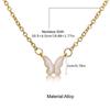 Luxury Butterfly Clavicle Necklace Elegant Temperament Earring Women Jewelry Gift