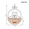 Nordic Rattan-Style Wall Hanging Decorative Flower Basket Pot