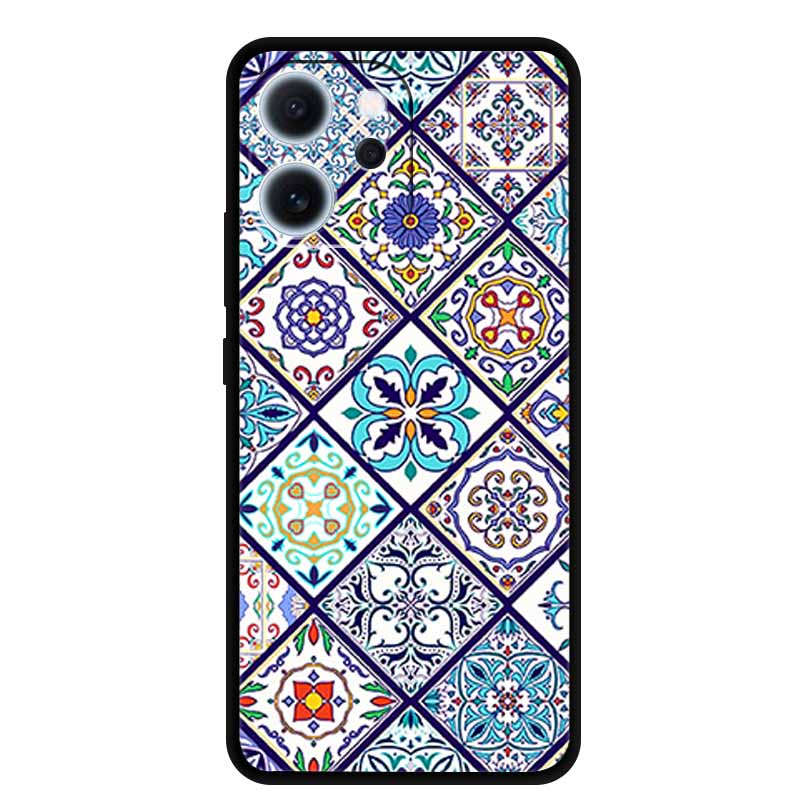 Cartoon Phone Case For Oppo Reno15 F Soft TPU Silicone Protector Relief Flower Emboss 3D Cover Funda Reno15F 15F Bumper Shield