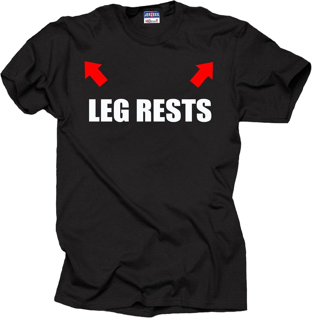 Red Arrow Leg Rests Black T-shirt