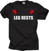 Red Arrow Leg Rests Black T-shirt