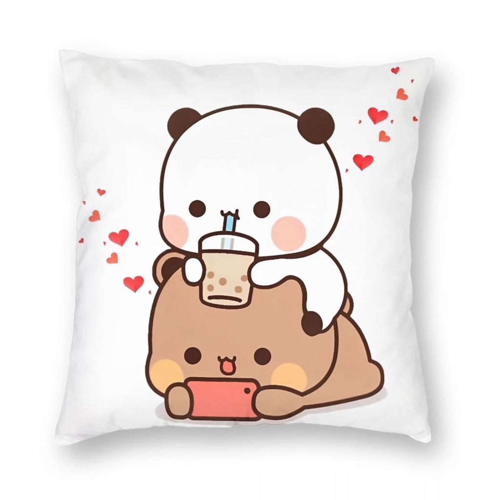 Bubu Dudu Xmas Рождественская Наволочка Печатная Ткань Чехол для Подушки Декор Чехол для Декоративной Подушки Автомобильный На молнии 18''