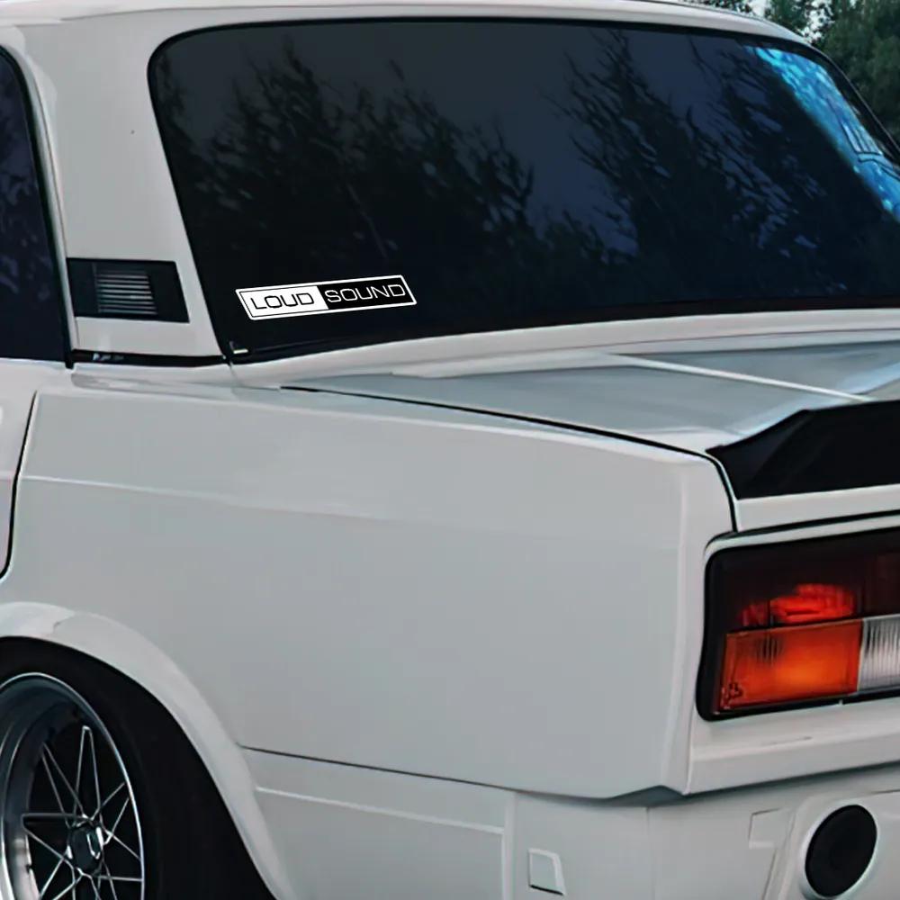 Car Sticker Decal "LOUD SOUND" Vinyl Detachable Waterproof Outdoor Car Bumper Window Notebook Computer Decoration JM109