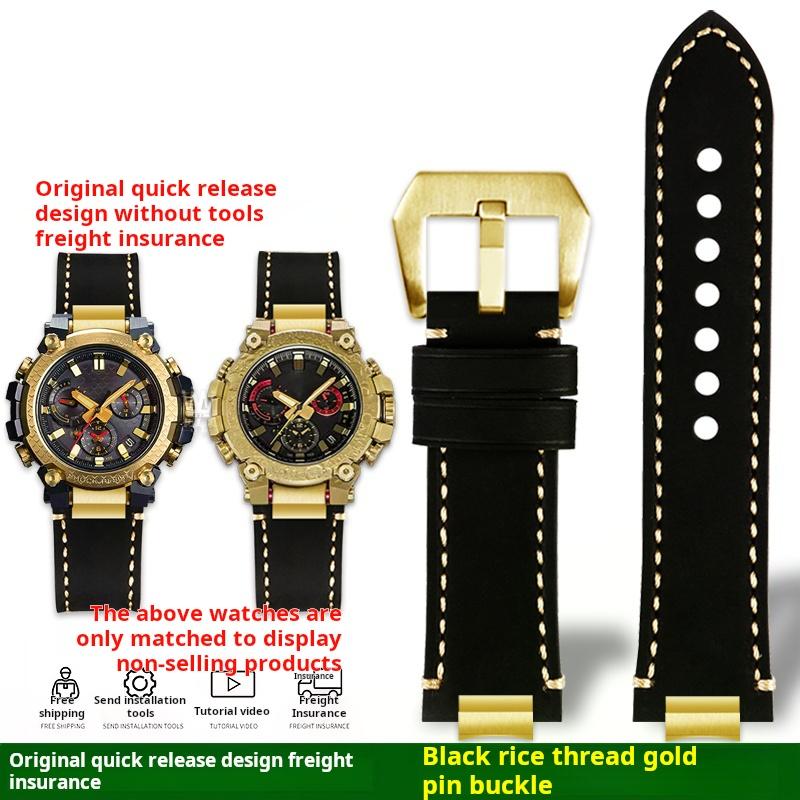 Mtg B3000 Новый стиль Металлический Адаптер Для Casio Mtg-b3000b/bd Мужские Часы Ремешок Быстросъемный Ретро Настоящая Кожаная Часовая Лента Браслет