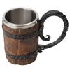 Simulated Wooden Barrel Double Layer Cup Personalized Stainless Steel Mug